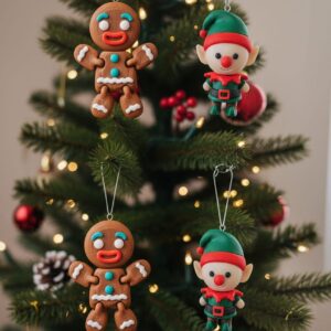 Kit enfeite de natal Biscoito Ginger, Elfo